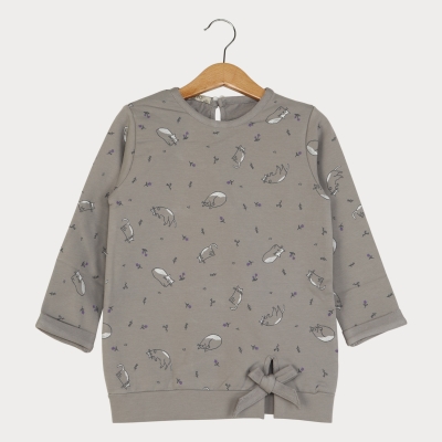 بلوز دورس دخترانه طوسی 01211 4Y