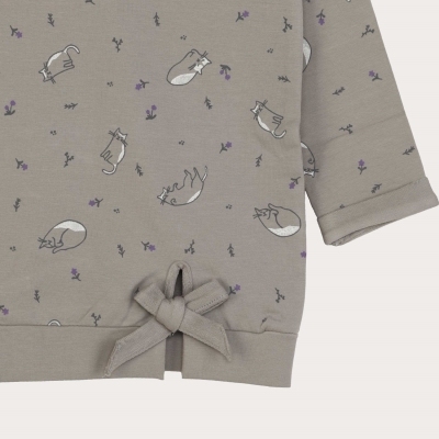 بلوز دورس دخترانه طوسی 01211 4Y