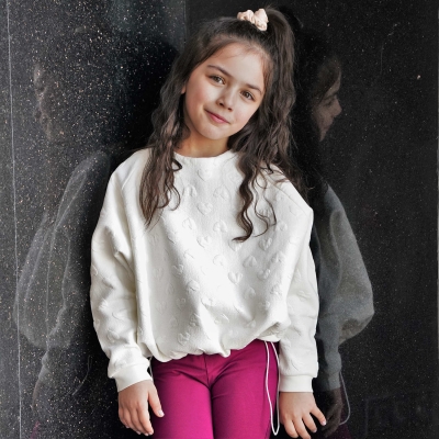 بلوز ژاکارد آستین کیمونو رگلان