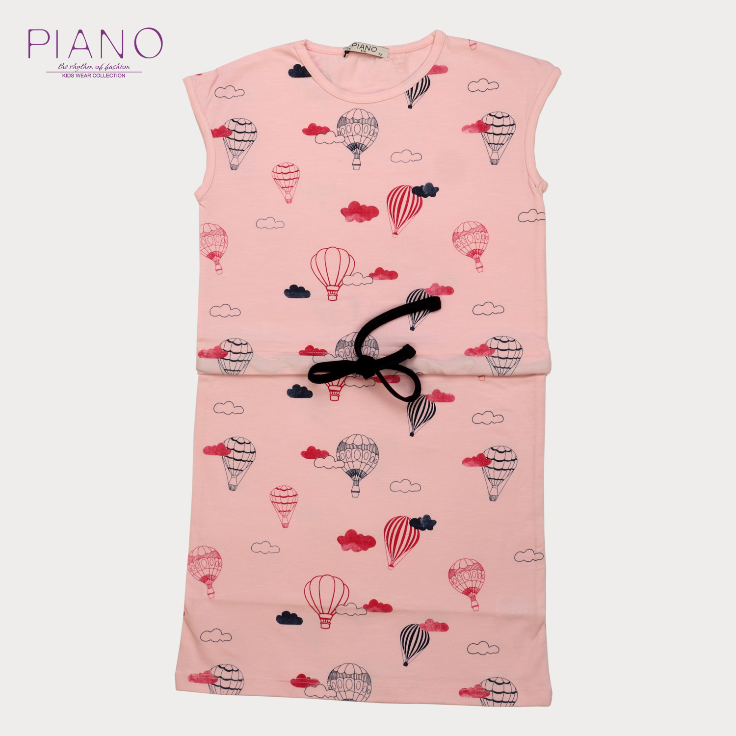 تونیک یکرو پنبه دخترانه صورتی 05696 4Y