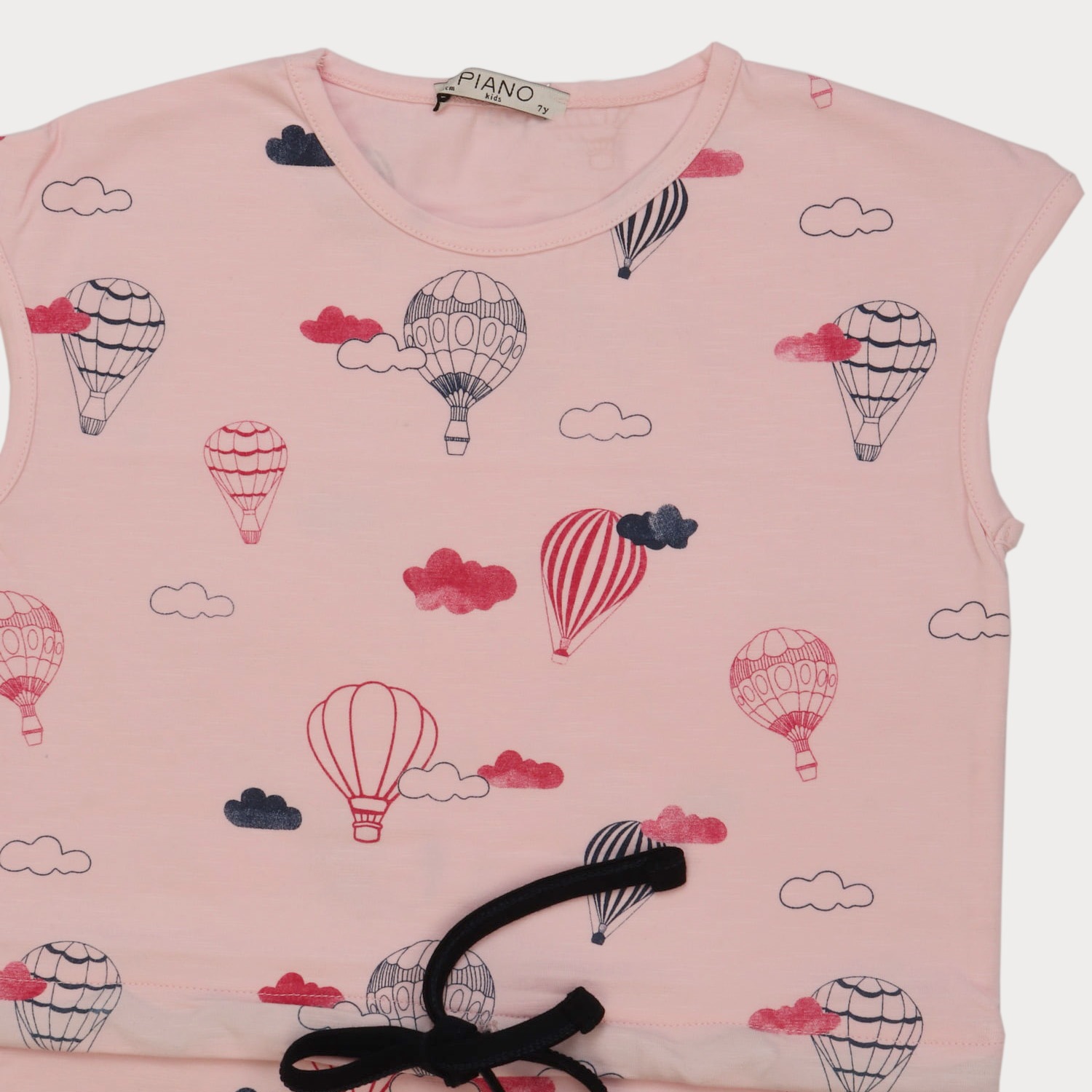 تونیک یکرو پنبه دخترانه صورتی 05696 4Y