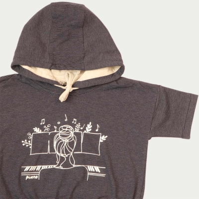 هودی یکرو لایکرا آستین کوتاه