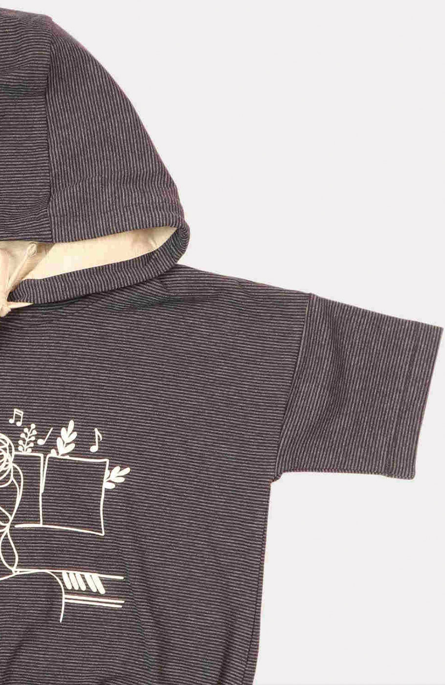 هودی یکرو لایکرا آستین کوتاه