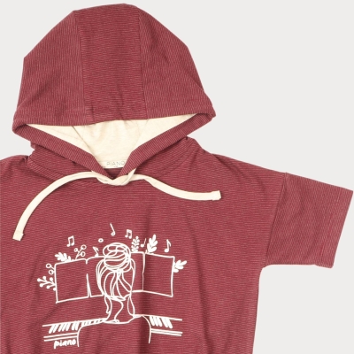 هودی یکرو لایکرا آستین کوتاه