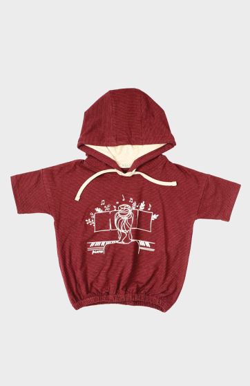 هودی یکرو لایکرا آستین کوتاه