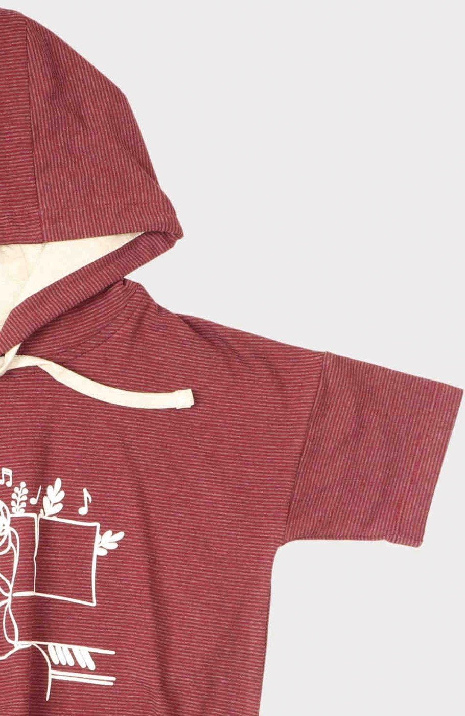 هودی یکرو لایکرا آستین کوتاه