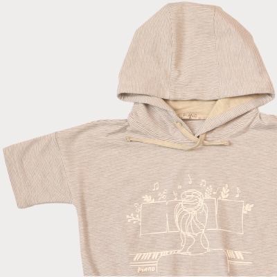 هودی یکرو لایکرا آستین کوتاه