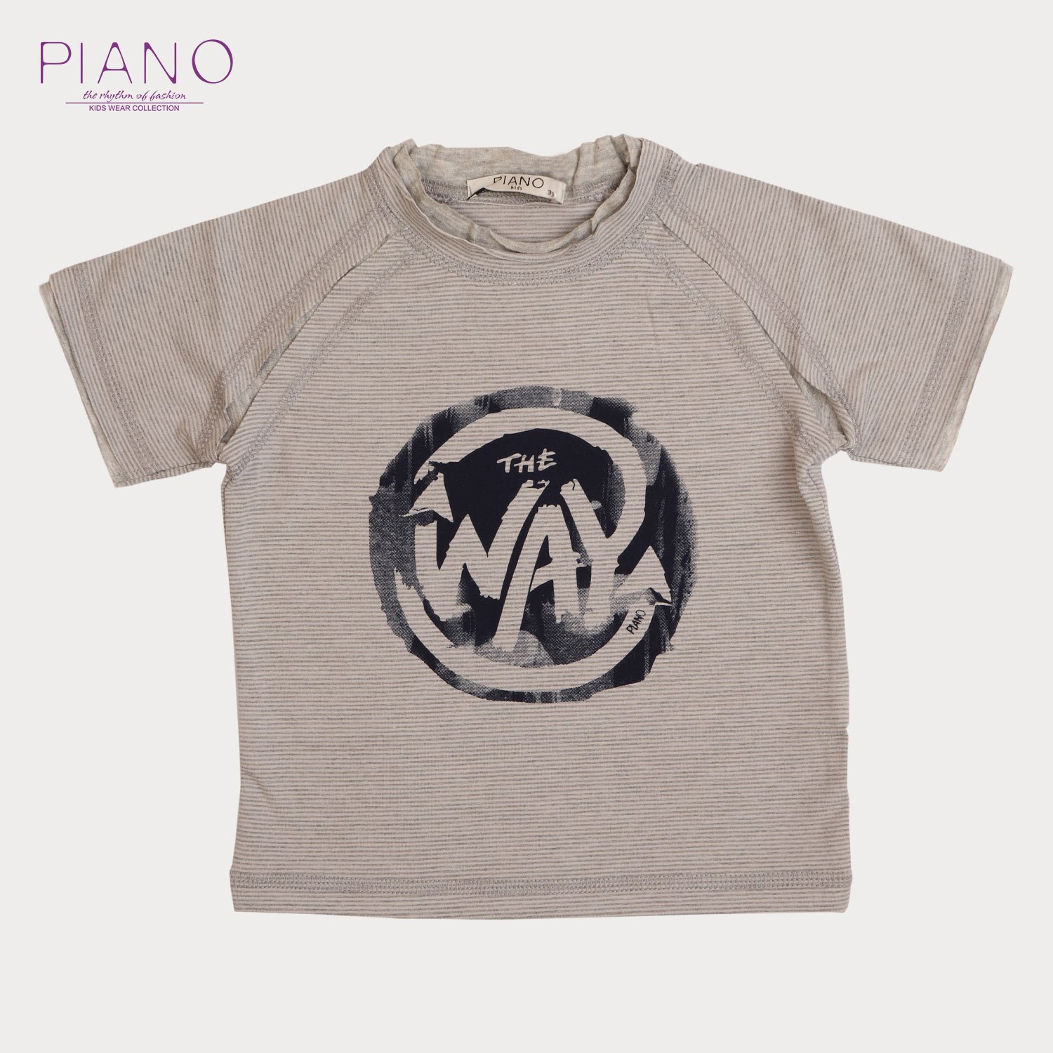 تیشرت یکرو پنبه پسرانه خاکستری 05539 3Y