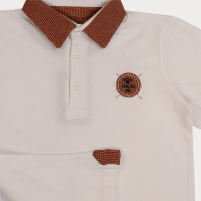 تیشرت یکرو پنبه پسرانه سفید 05550 3Y