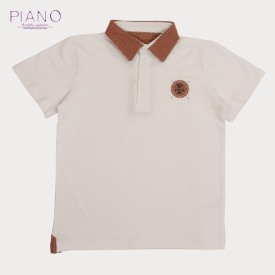 تیشرت یکرو پنبه پسرانه سفید 05551 9Y