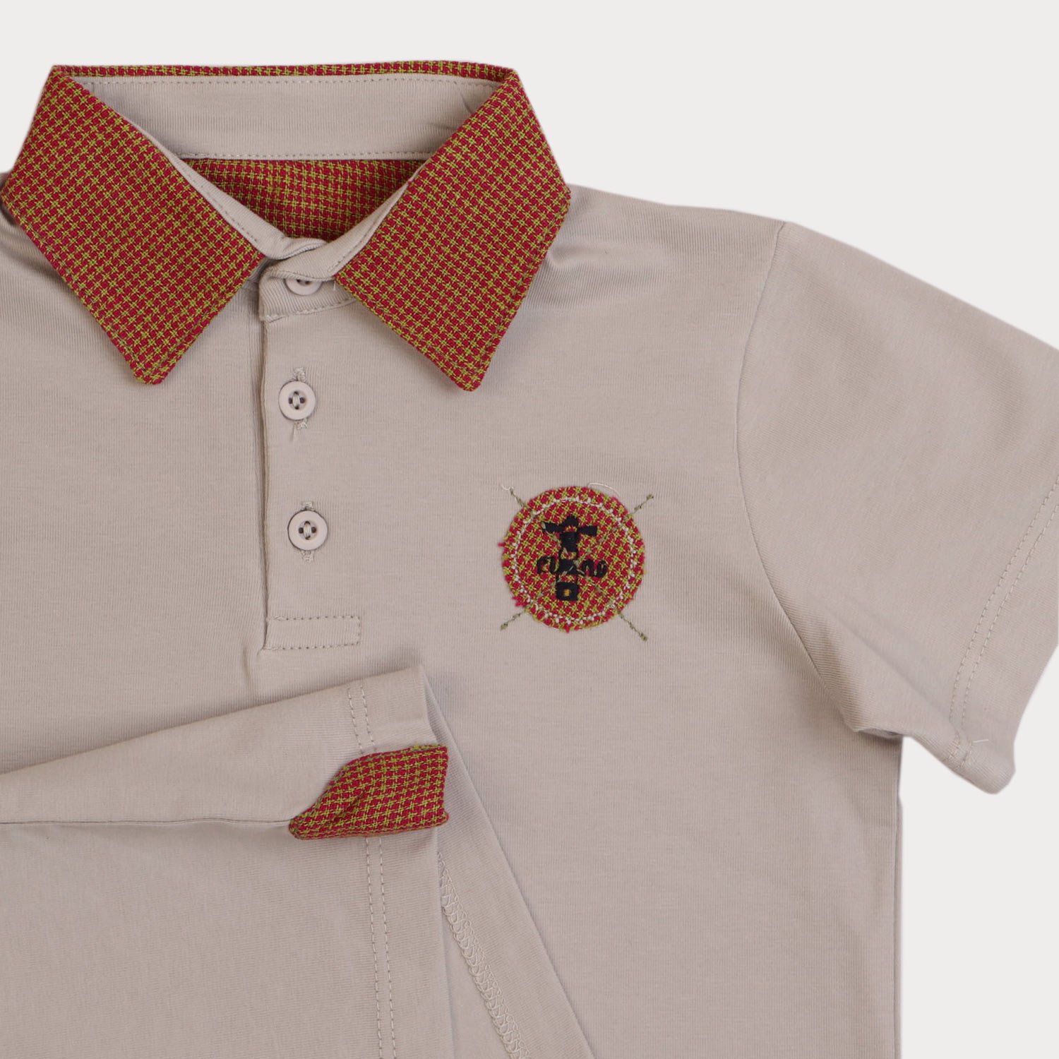 تیشرت یکرو پنبه پسرانه خاکستری 05551 9Y