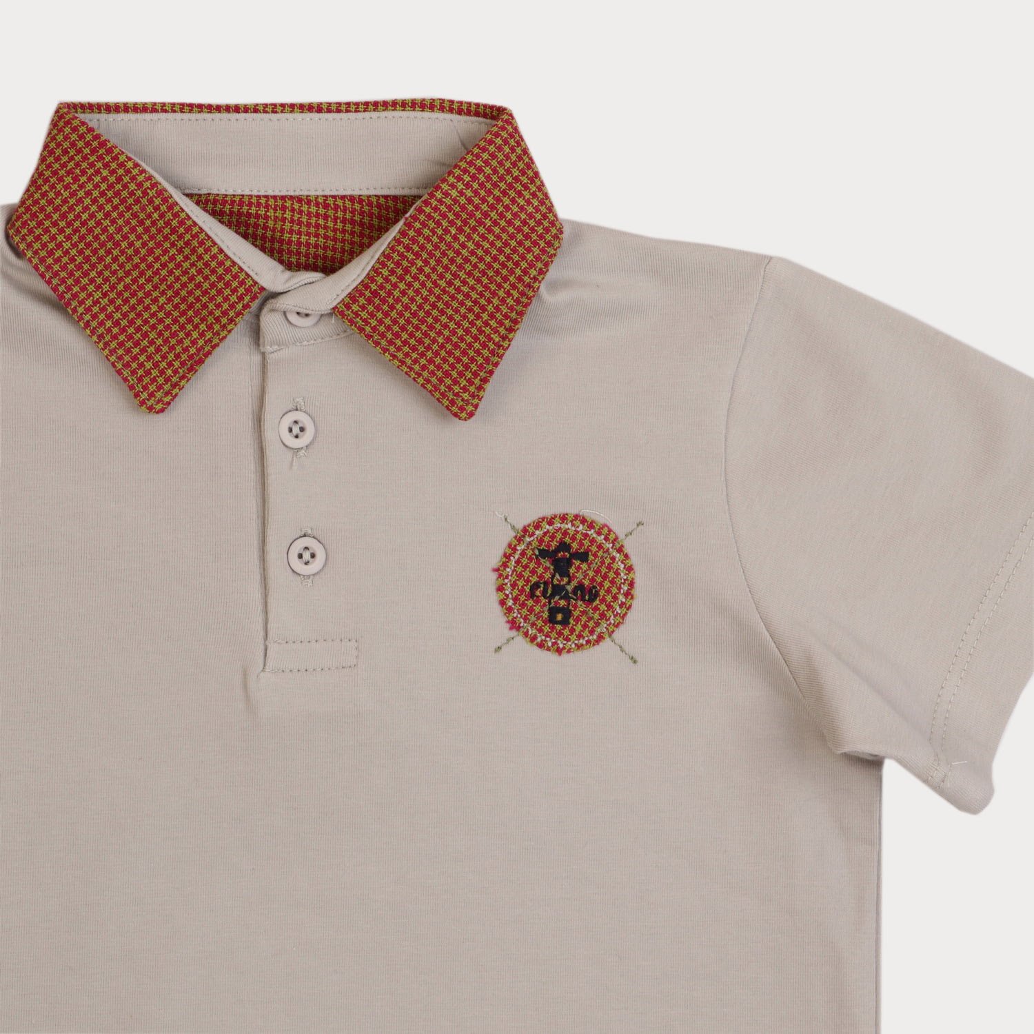 تیشرت یکرو پنبه پسرانه خاکستری 05551 9Y