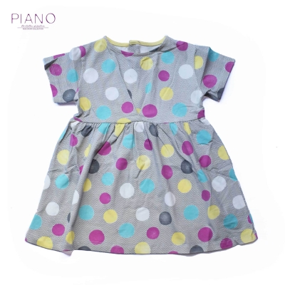 پیراهن یکرو پنبه دخترانه استخوانی 05689 3Y