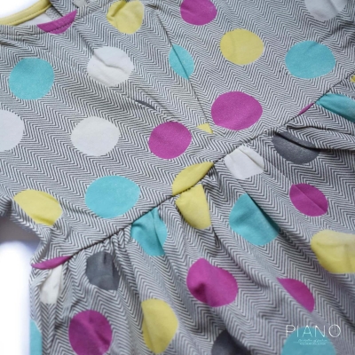 پیراهن یکرو پنبه دخترانه استخوانی 05689 3Y