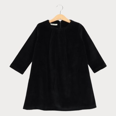 پیراهن مخمل پیلی دار