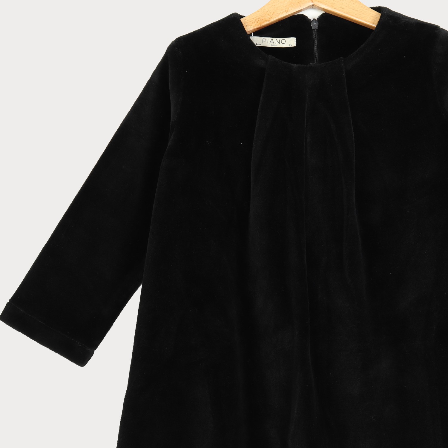 پیراهن مخمل پیلی دار