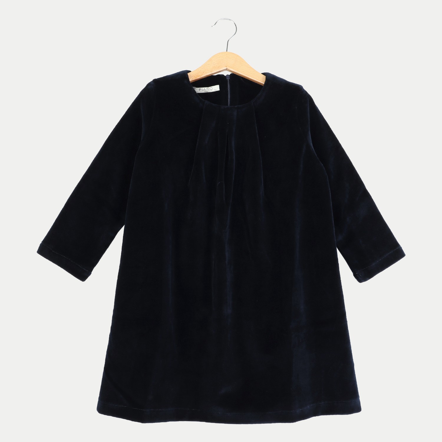 پیراهن مخمل پیلی دار