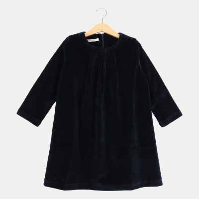 پیراهن مخمل پیلی دار