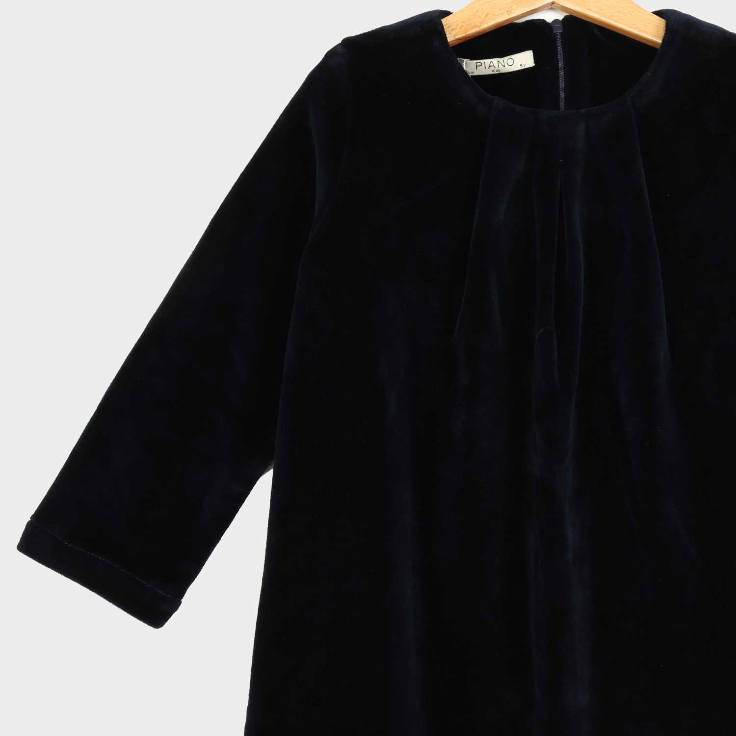 پیراهن مخمل پیلی دار