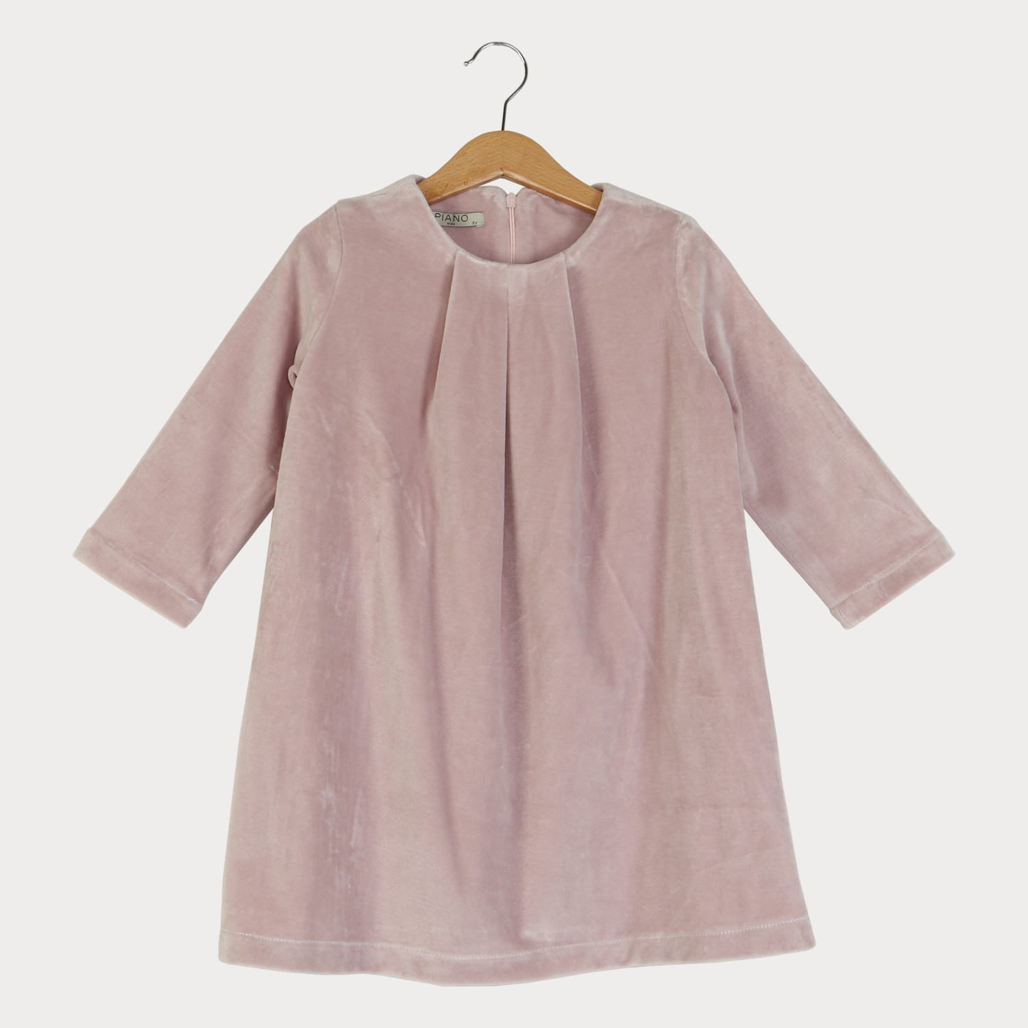 پیراهن مخمل پیلی دار