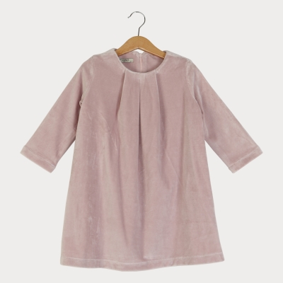 پیراهن مخمل پیلی دار