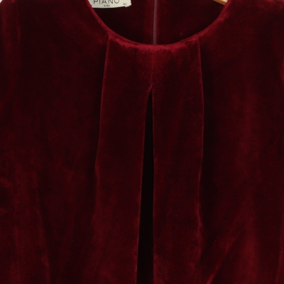 پیراهن مخمل پیلی دار