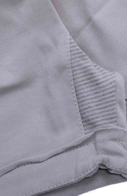 تاپ شلوارک یکرو پنبه پسرانه طوسی 05562 6ماه