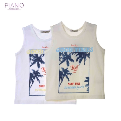 تاپ یکرو پنبه پسرانه استخوانی 05592 4Y