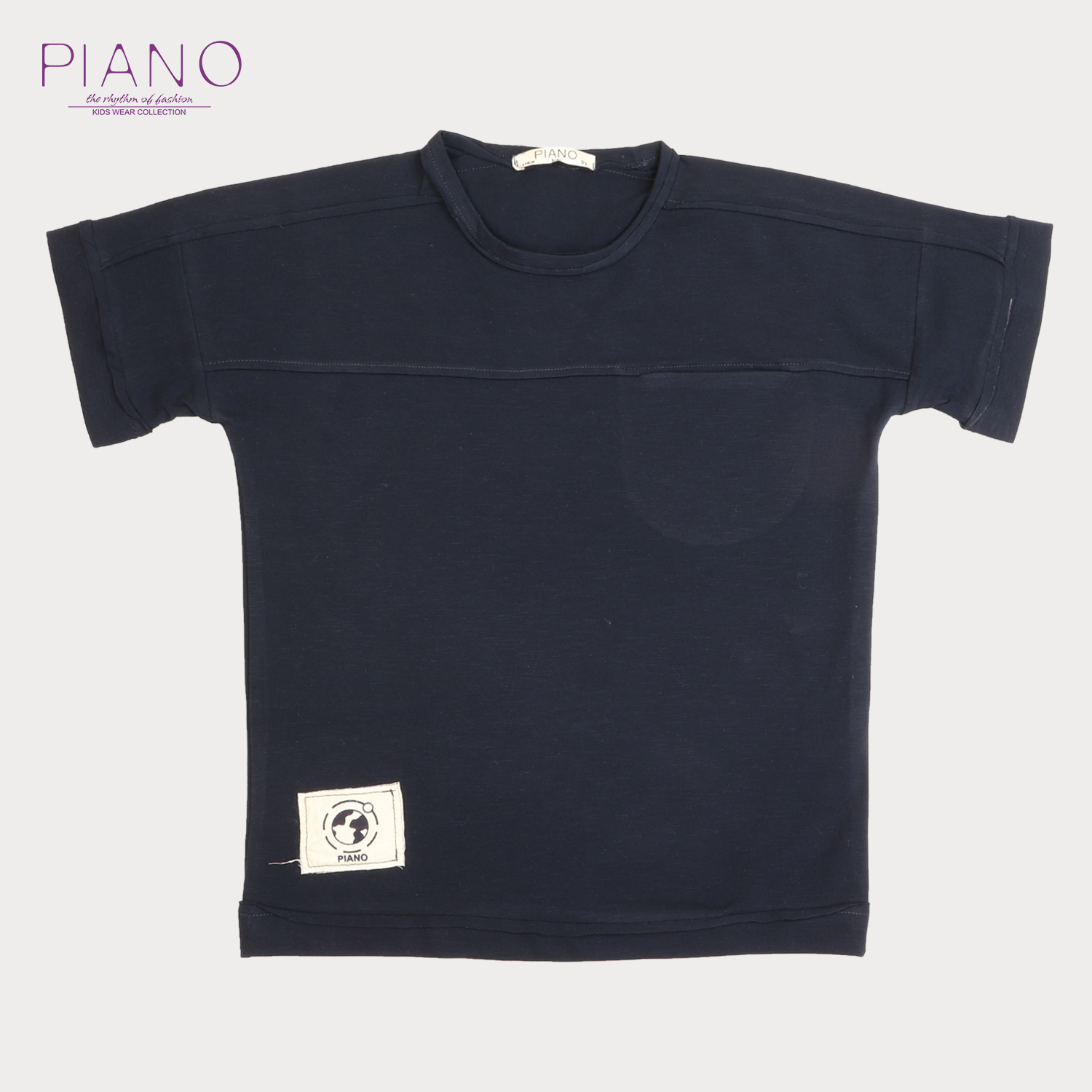 بلوز یکروپنبه پسرانه سورمه ای 05552 9Y