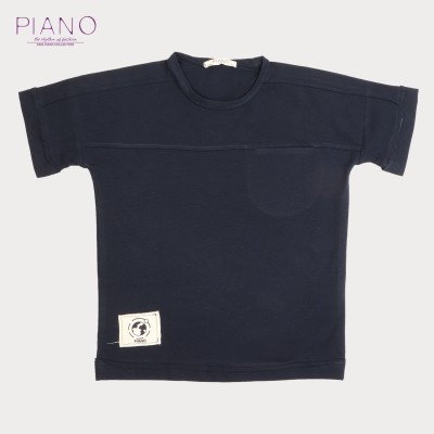 بلوز یکروپنبه پسرانه سورمه ای 05552 9Y