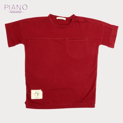 بلوز یکروپنبه پسرانه زرشکی 05552 9Y