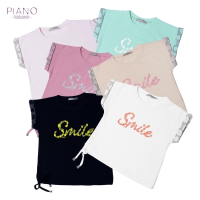 بلوز یکرولاکرا دخترانه صورتی 01240 9Y