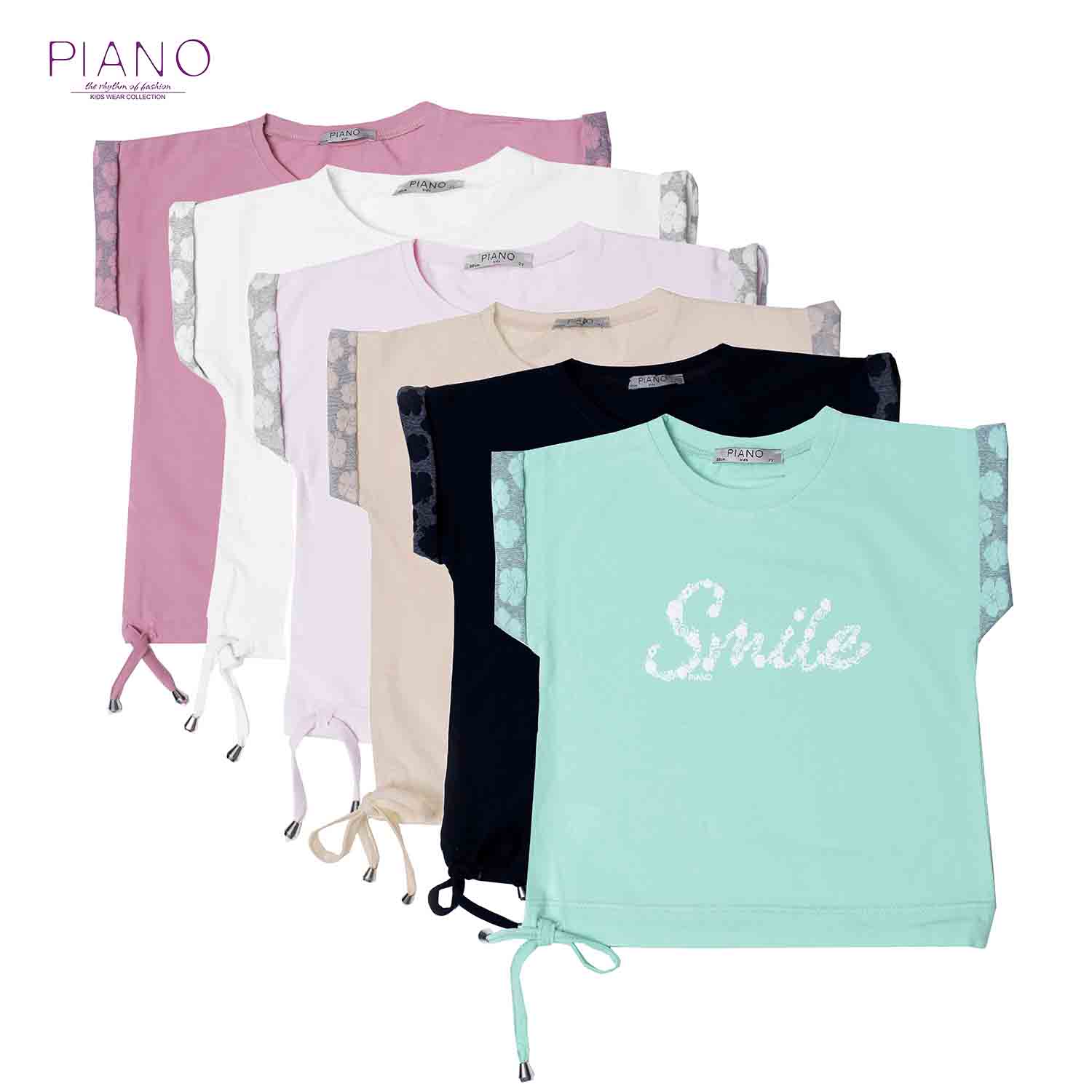 بلوز یکرولاکرا دخترانه صورتی 01240 9Y