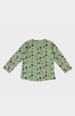 بلوز اسلپ لاکرا دخترانه سبزآبی 01604 3Y