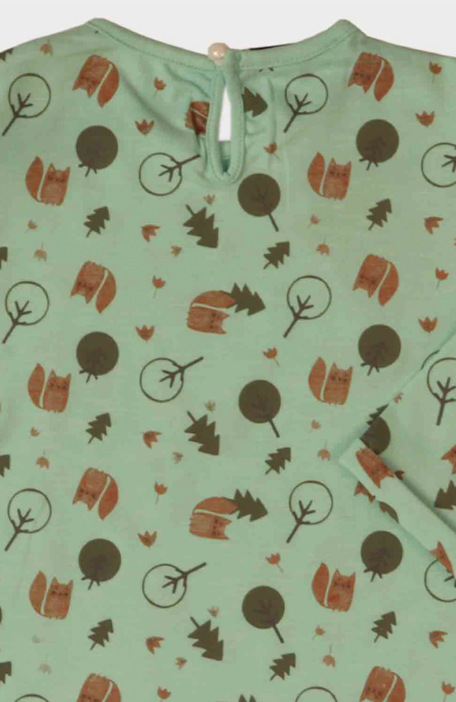 بلوز اسلپ لاکرا دخترانه سبزآبی 01604 3Y