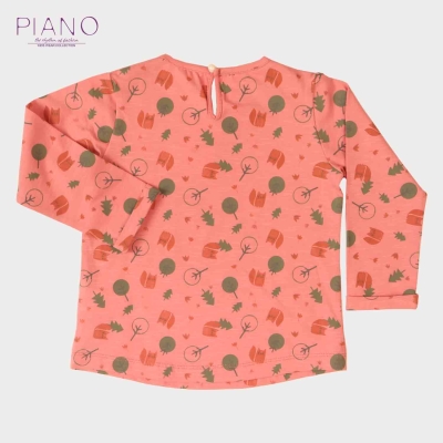 بلوز اسلپ لاکرا دخترانه صورتی سیر 01604 3Y