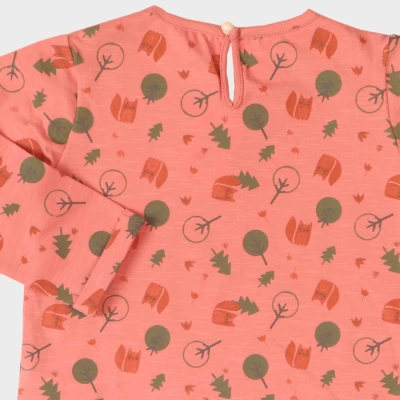 بلوز اسلپ لاکرا دخترانه صورتی سیر 01604 3Y