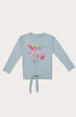 بلوز یکرو لایکرا جلو گره ای