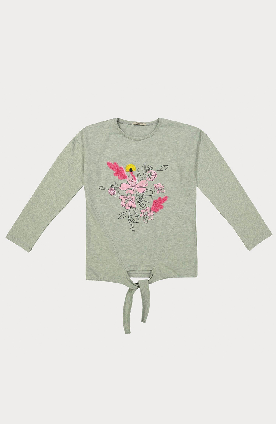 بلوز یکرو لایکرا جلو گره ای