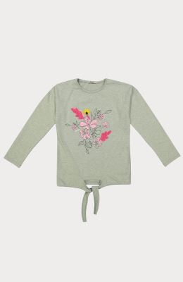 بلوز یکرو لایکرا جلو گره ای