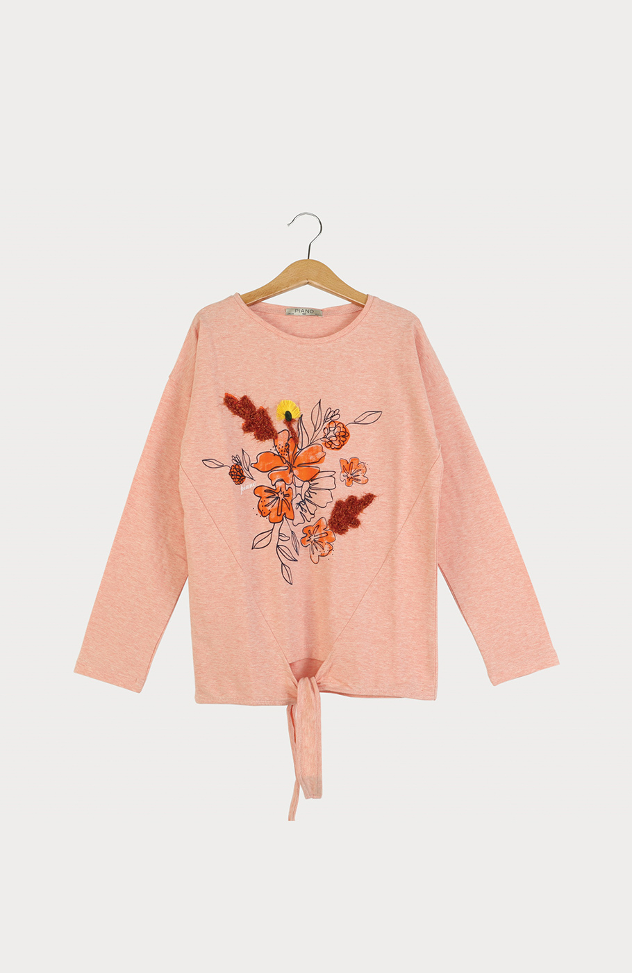 بلوز یکرو لایکرا جلو گره ای