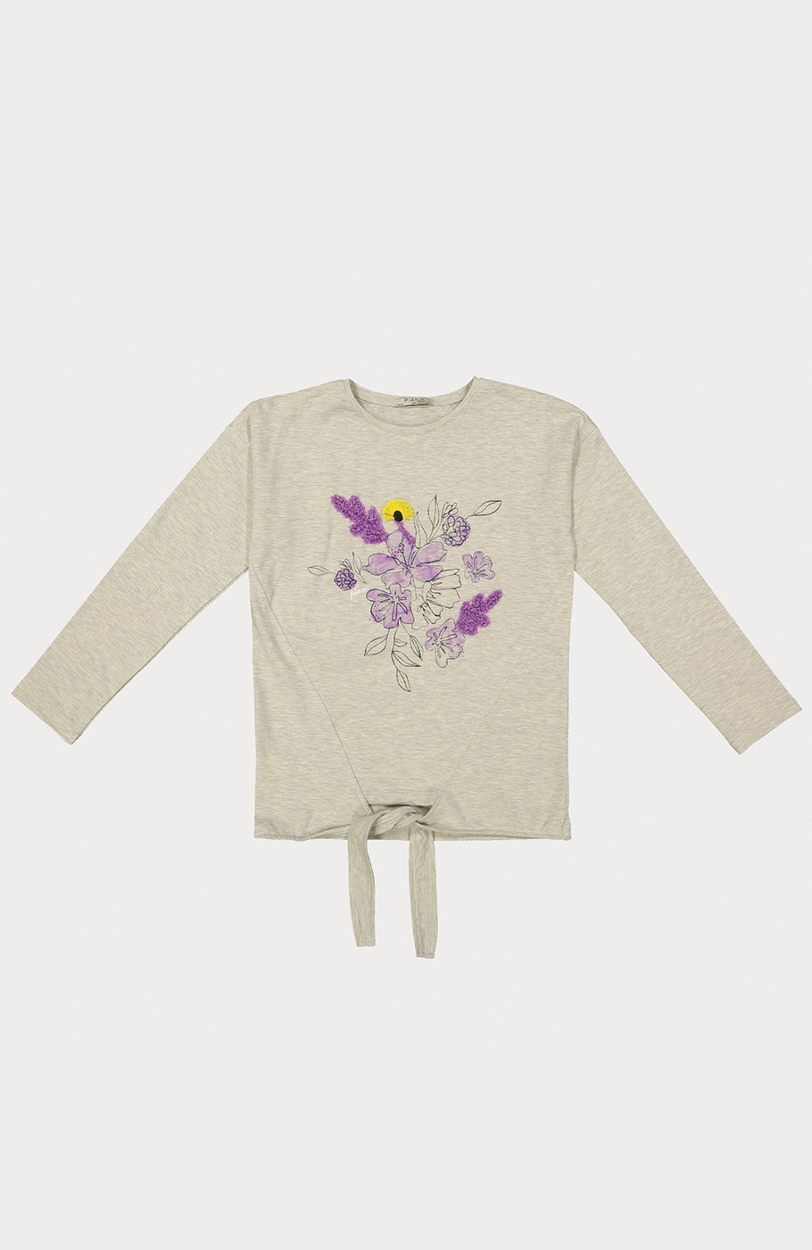 بلوز یکرو لایکرا جلو گره ای