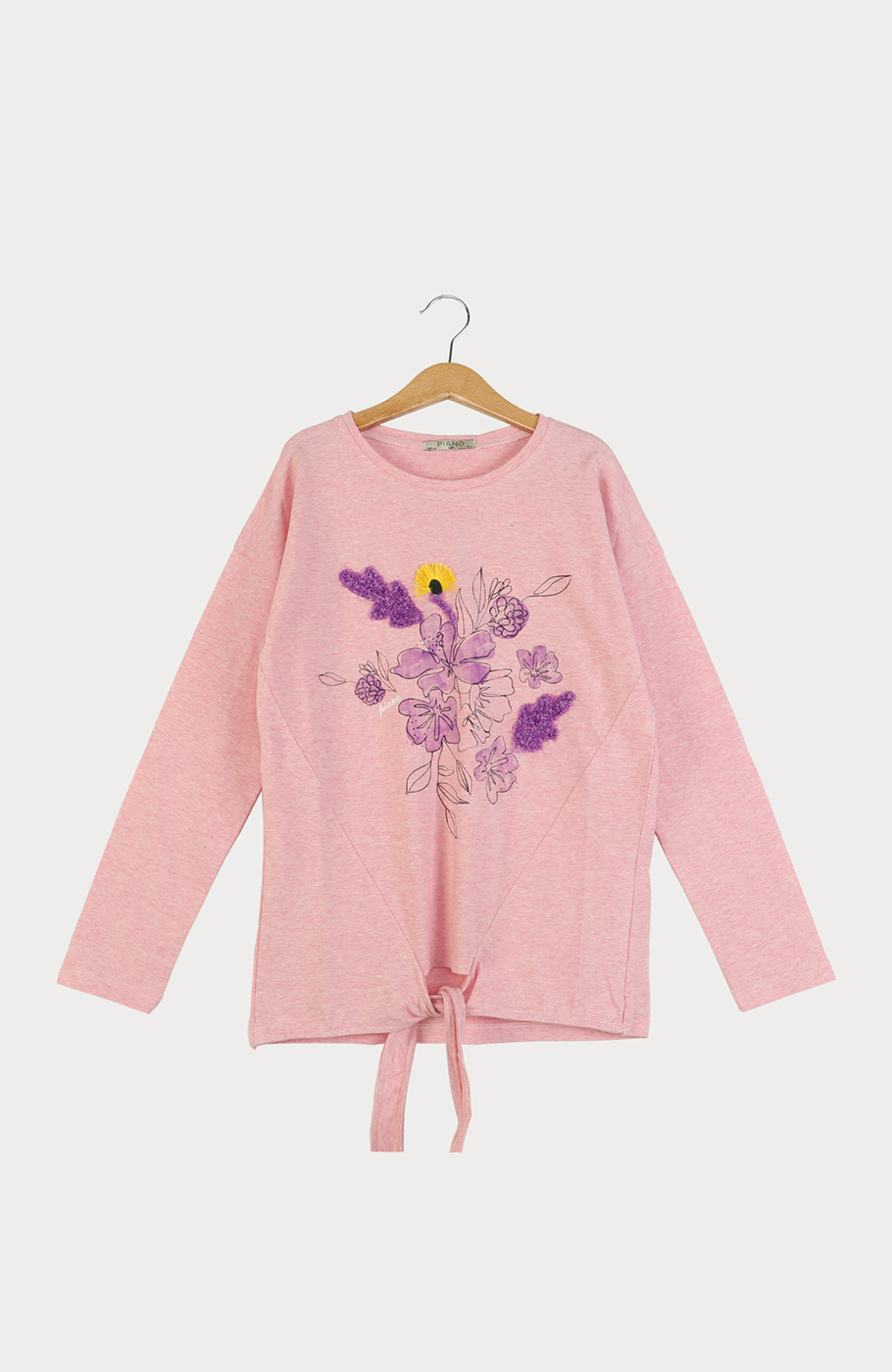 بلوز یکرو لایکرا جلو گره ای