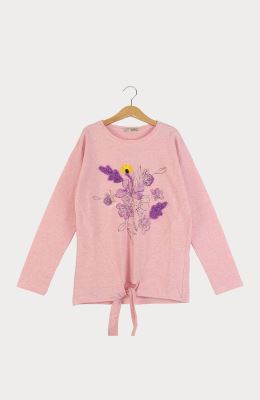 بلوز یکرو لایکرا جلو گره ای