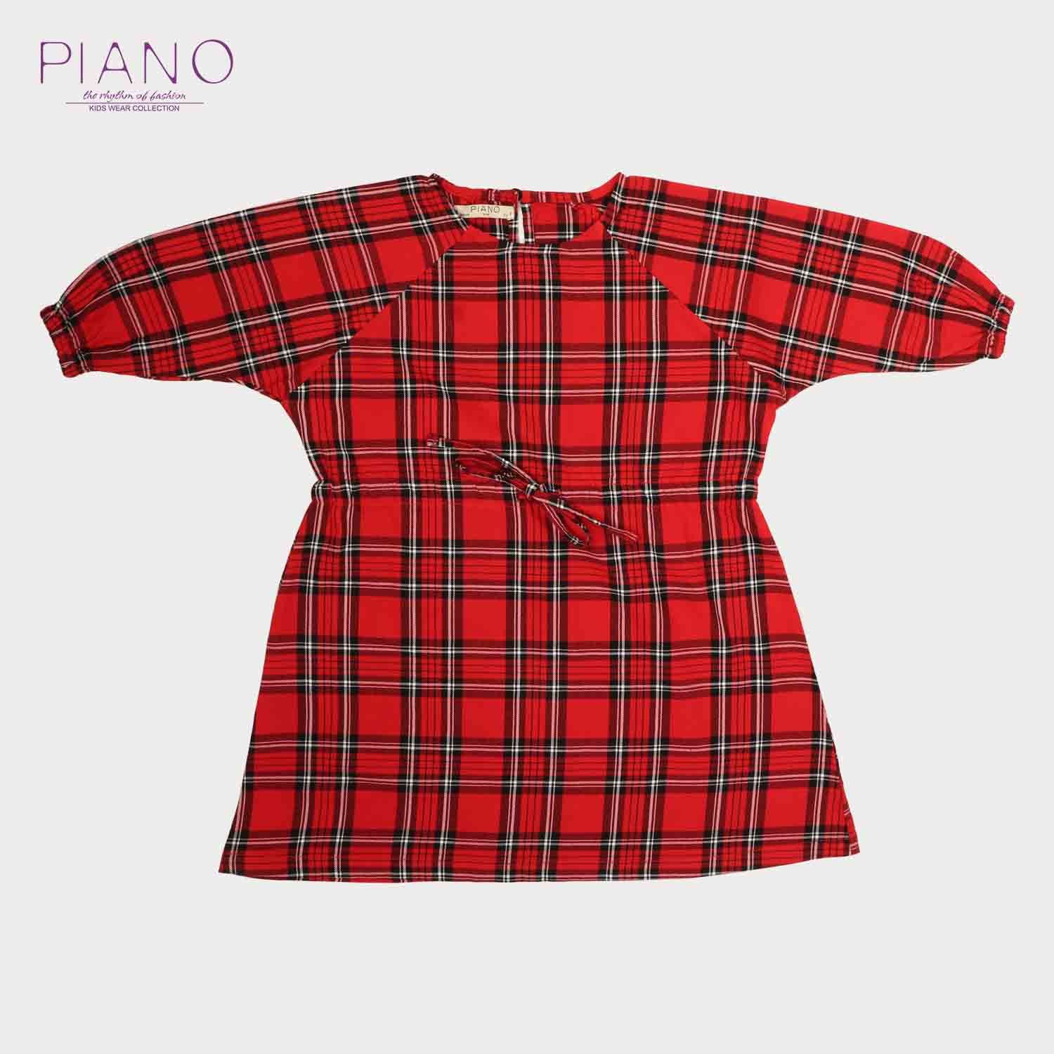 پیراهن نساجی چهارخانه آستین رگلان