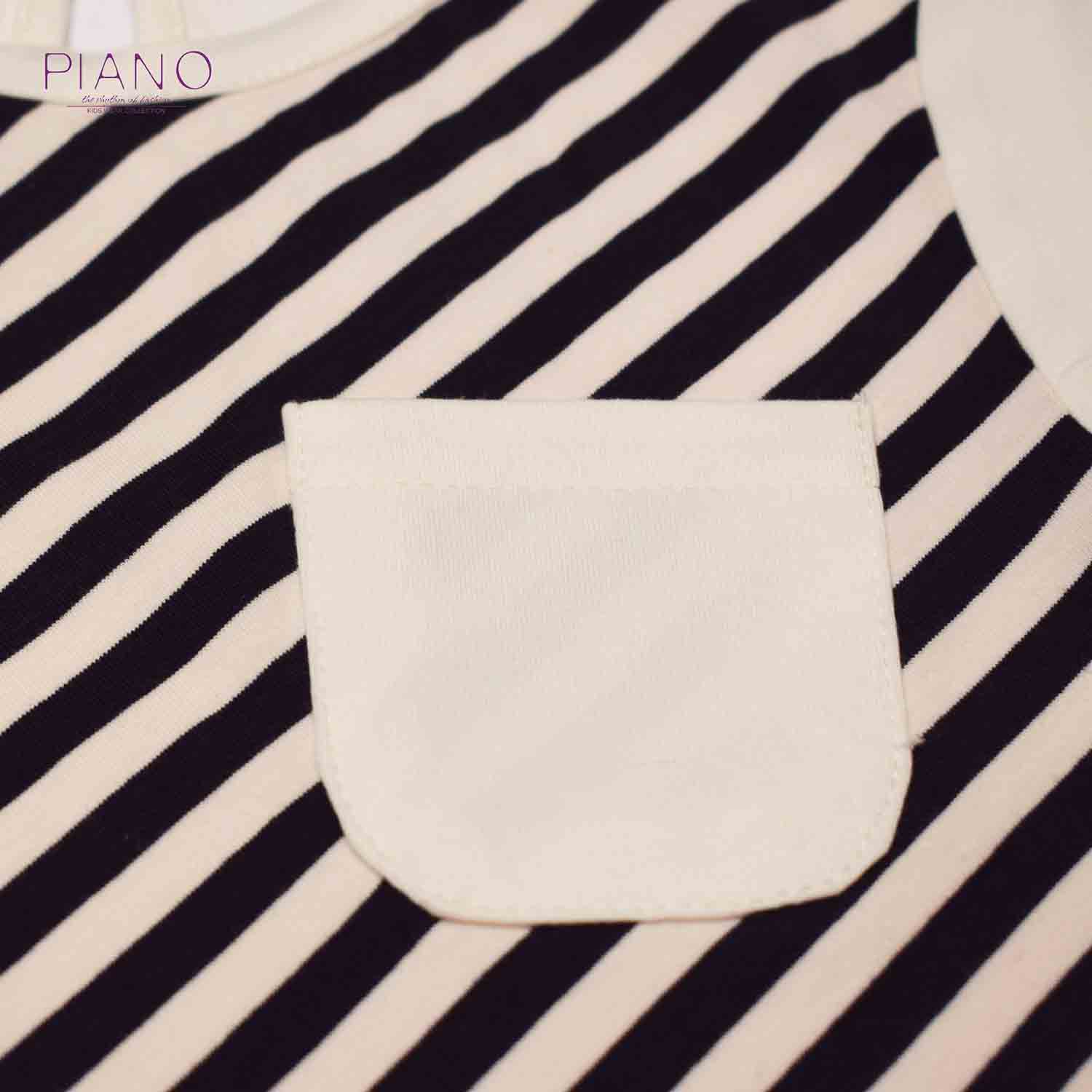 تونیک یکرو پنبه دخترانه سرمه ای 05241 3Y