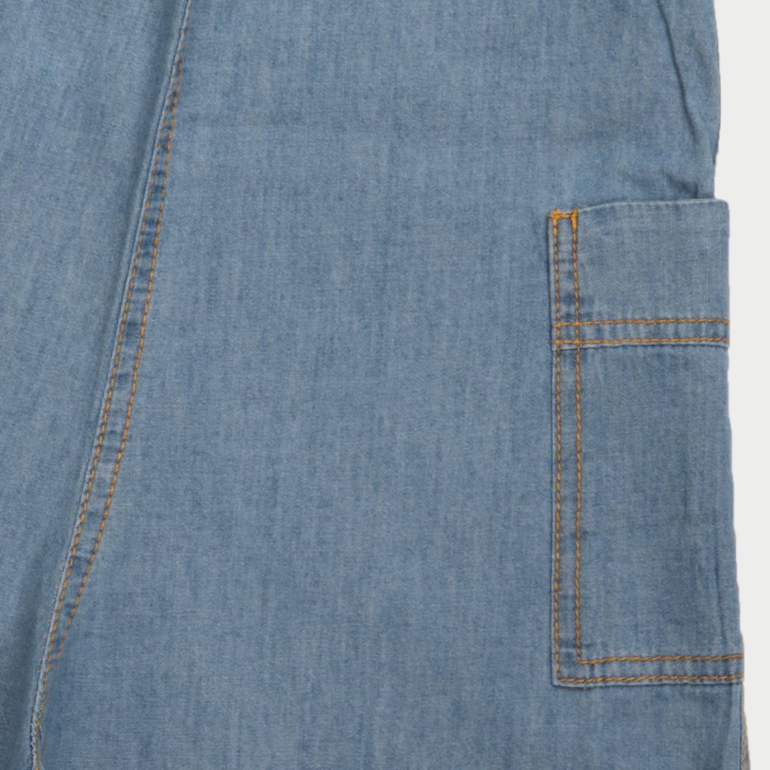 سرهمی جین گشاد جیب دار