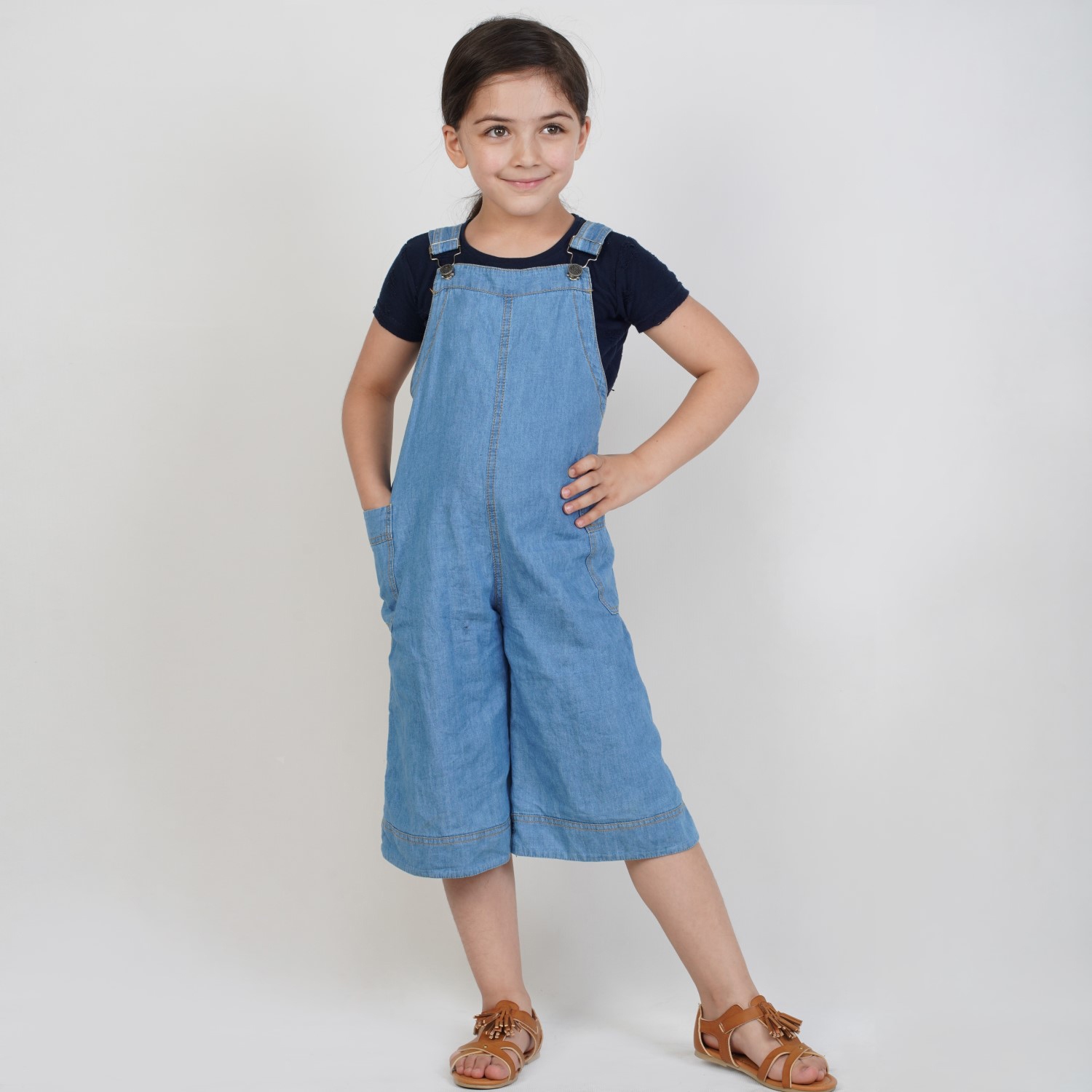 سرهمی جین گشاد جیب دار