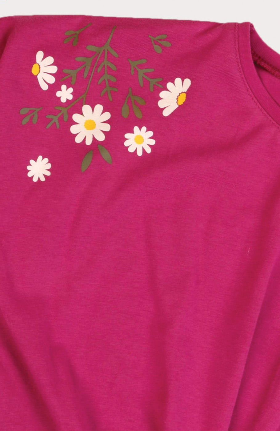 بلوز یکرو لایکرا جلو گره ای آستین افتاده