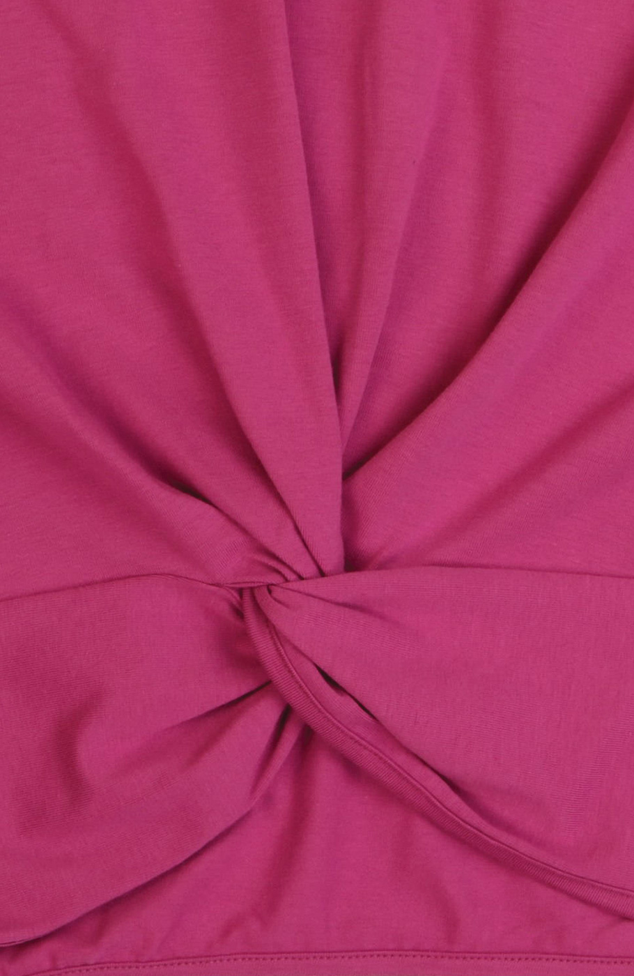 بلوز یکرو لایکرا جلو گره ای آستین افتاده